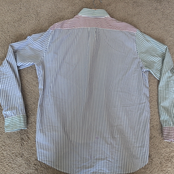 J.Crew Striped Multicolor Men's Shirt, Size XLT - Picture 7 of 8